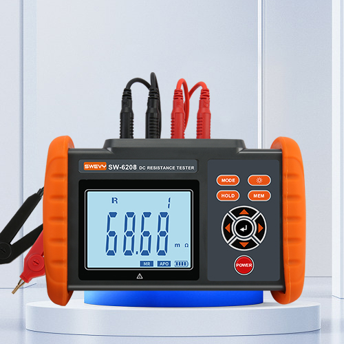 速為直流低電阻測試儀 毫歐表 歐姆計 微歐計 微電阻測量儀變壓器 SW-6208（量程0.001mΩ~300KΩ）
