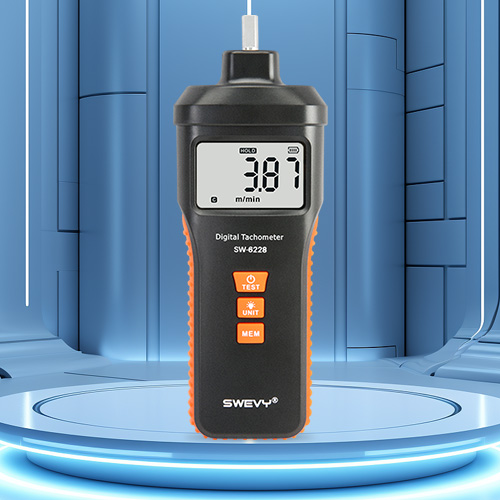速為轉(zhuǎn)速表 數(shù)顯測(cè)速儀 風(fēng)扇轉(zhuǎn)速測(cè)量?jī)x高精度激光非接觸線速計(jì)測(cè)速表 SW-6228激光接觸式(轉(zhuǎn)速+線速）
